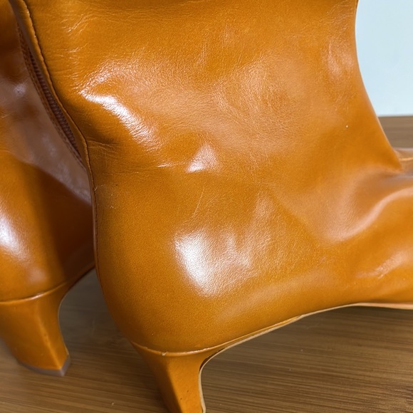 INTENTIONALLY BLANK Square Toe Thin Block Heel Bootie Size 7 - Picture 7 of 7